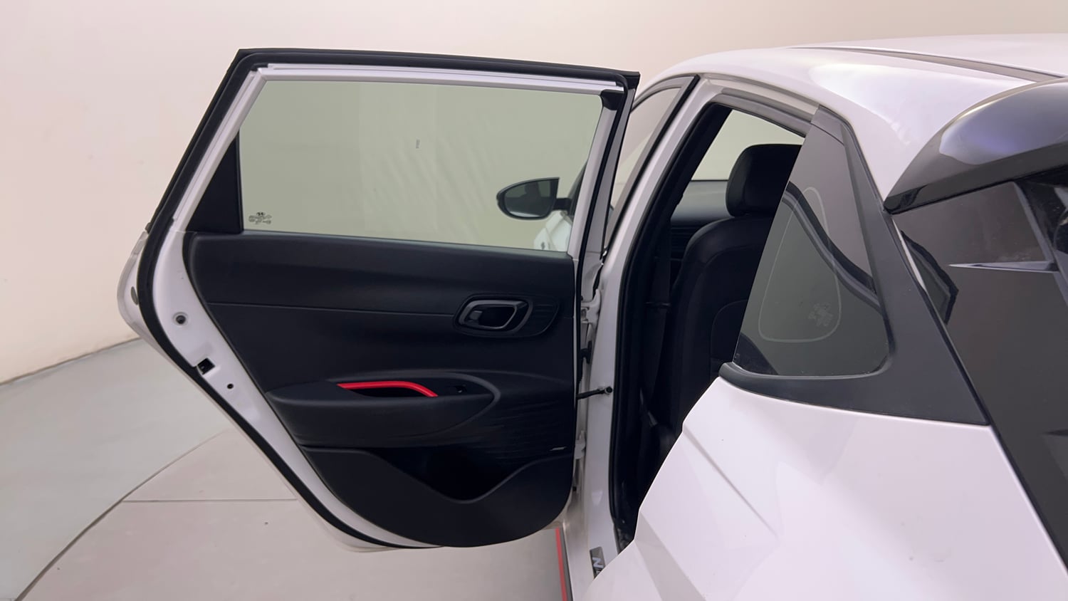 Used 2023 Hyundai i20 N Line N8 1.0 Turbo DCT Petrol Automatic interior LEFT REAR DOOR OPEN VIEW