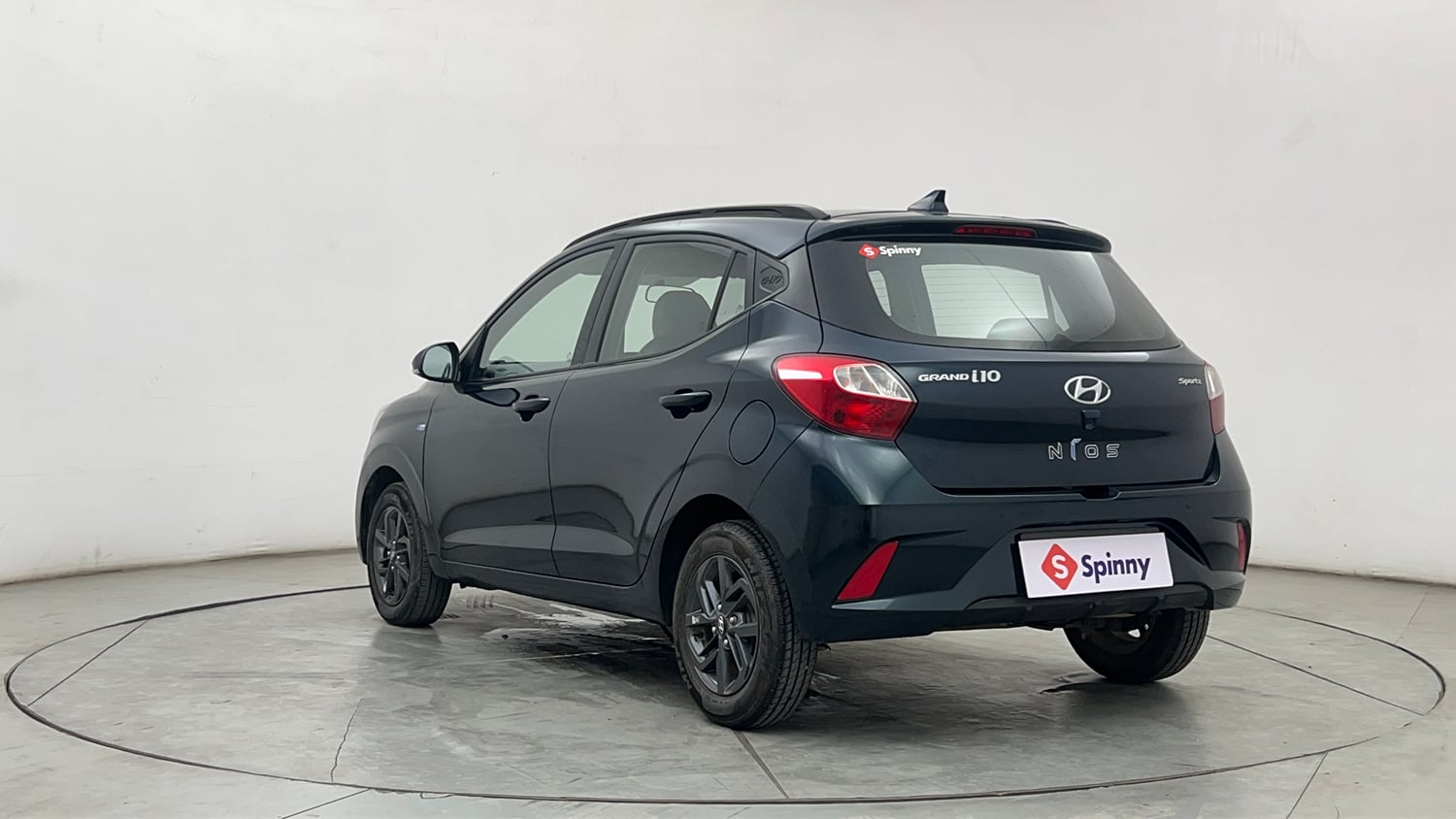 Used 2022 Hyundai Grand i10 Nios Sportz AMT 1.2 CRDi Diesel Automatic exterior LEFT REAR CORNER VIEW