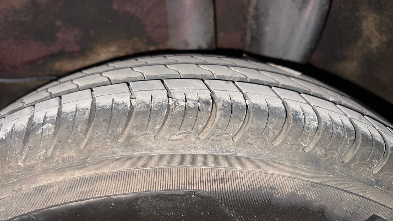 Used 2021 Hyundai Santro Sportz Petrol Manual tyres LEFT REAR TYRE TREAD VIEW