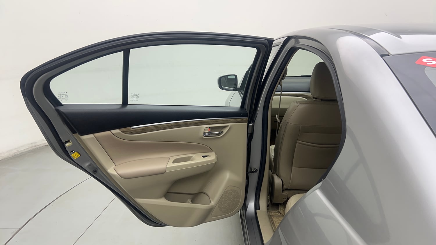 Used 2021 Maruti Suzuki Ciaz Alpha 1.5 AT Petrol Automatic interior LEFT REAR DOOR OPEN VIEW