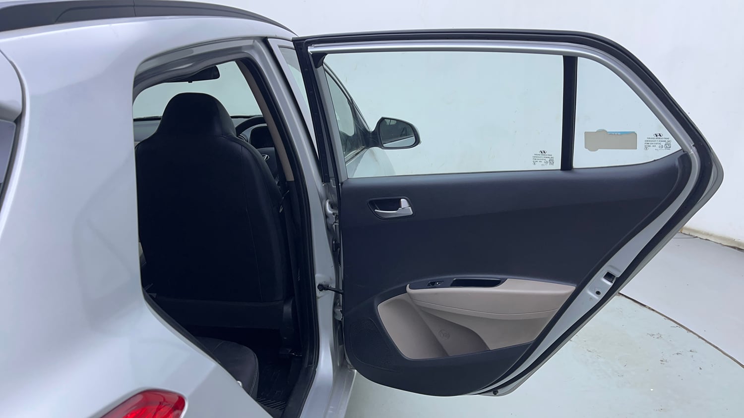 Used 2016 Hyundai Grand i10 Sportz 1.2 Kappa VTVT Petrol Manual interior RIGHT REAR DOOR OPEN VIEW