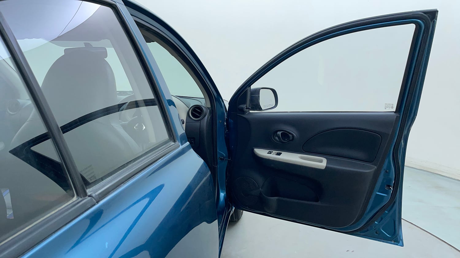Used 2014 Nissan Micra Active XL Petrol Manual interior RIGHT FRONT DOOR OPEN VIEW