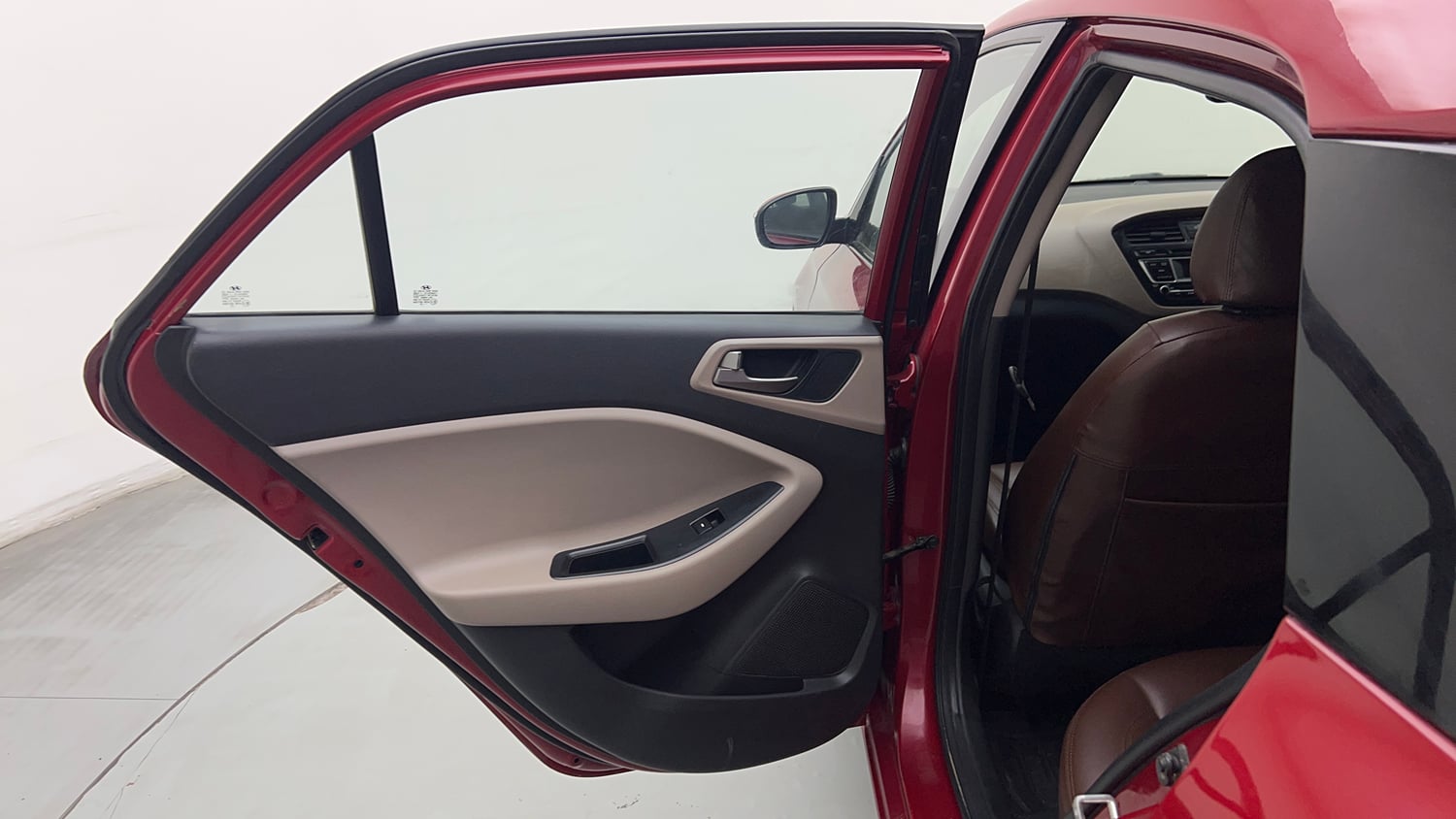 Used 2015 Hyundai Elite i20 Asta 1.2 Petrol Manual interior LEFT REAR DOOR OPEN VIEW