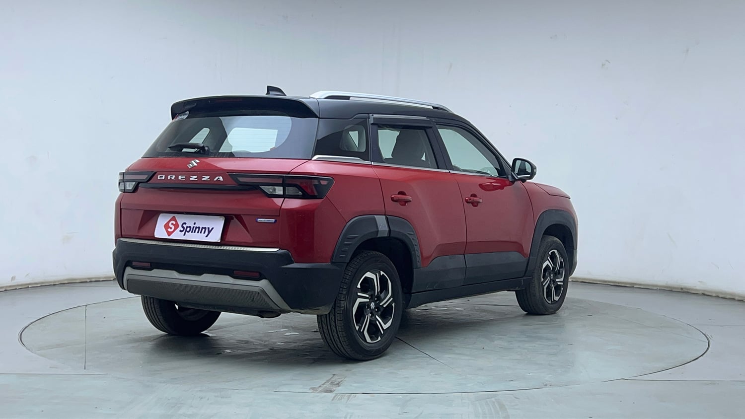 Used 2023 Maruti Suzuki Brezza Zxi Plus Dual Tone Petrol Manual exterior RIGHT REAR CORNER VIEW