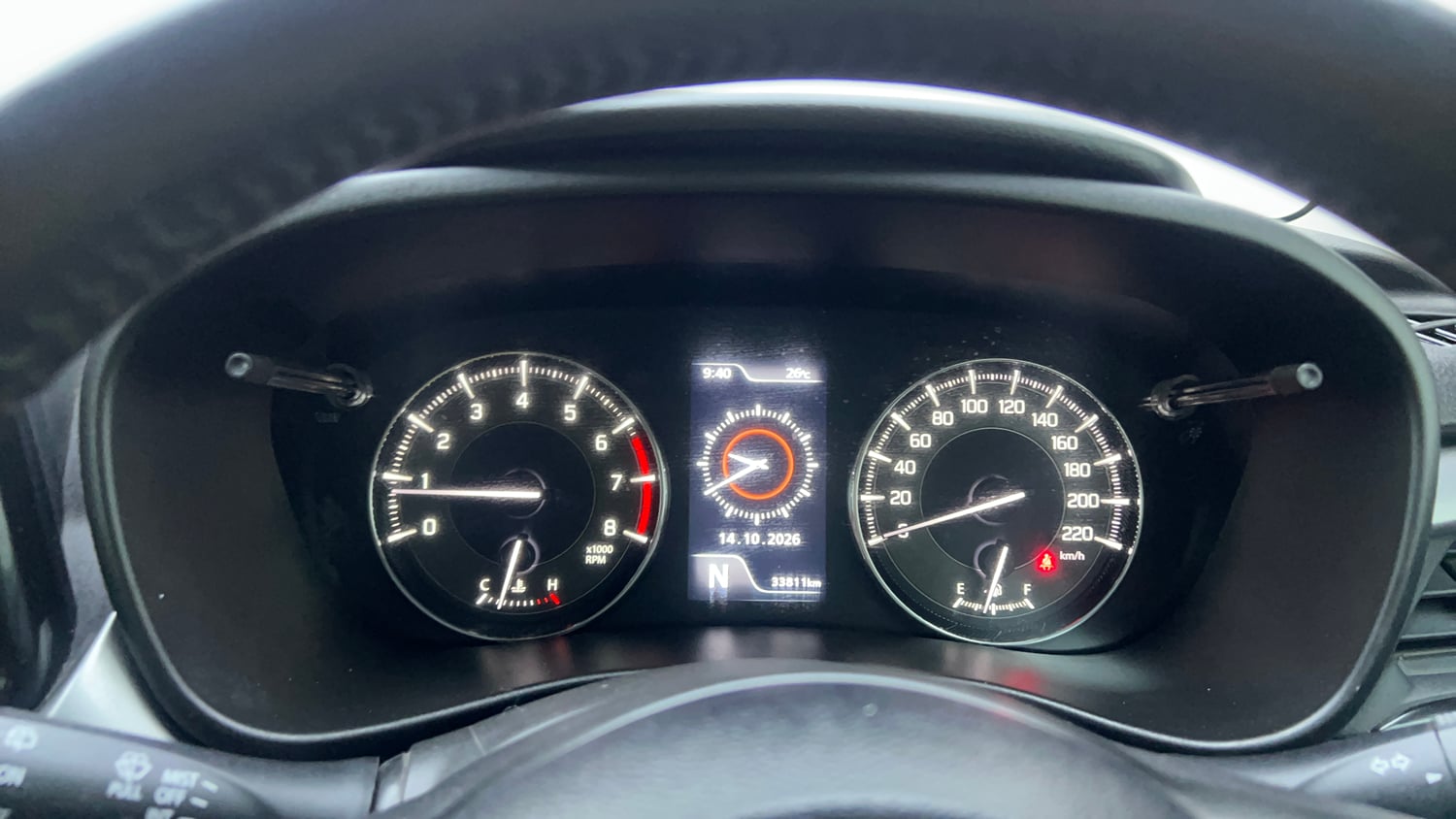 Used 2023 Maruti Suzuki Baleno Alpha AGS Petrol Automatic interior CLUSTERMETER VIEW