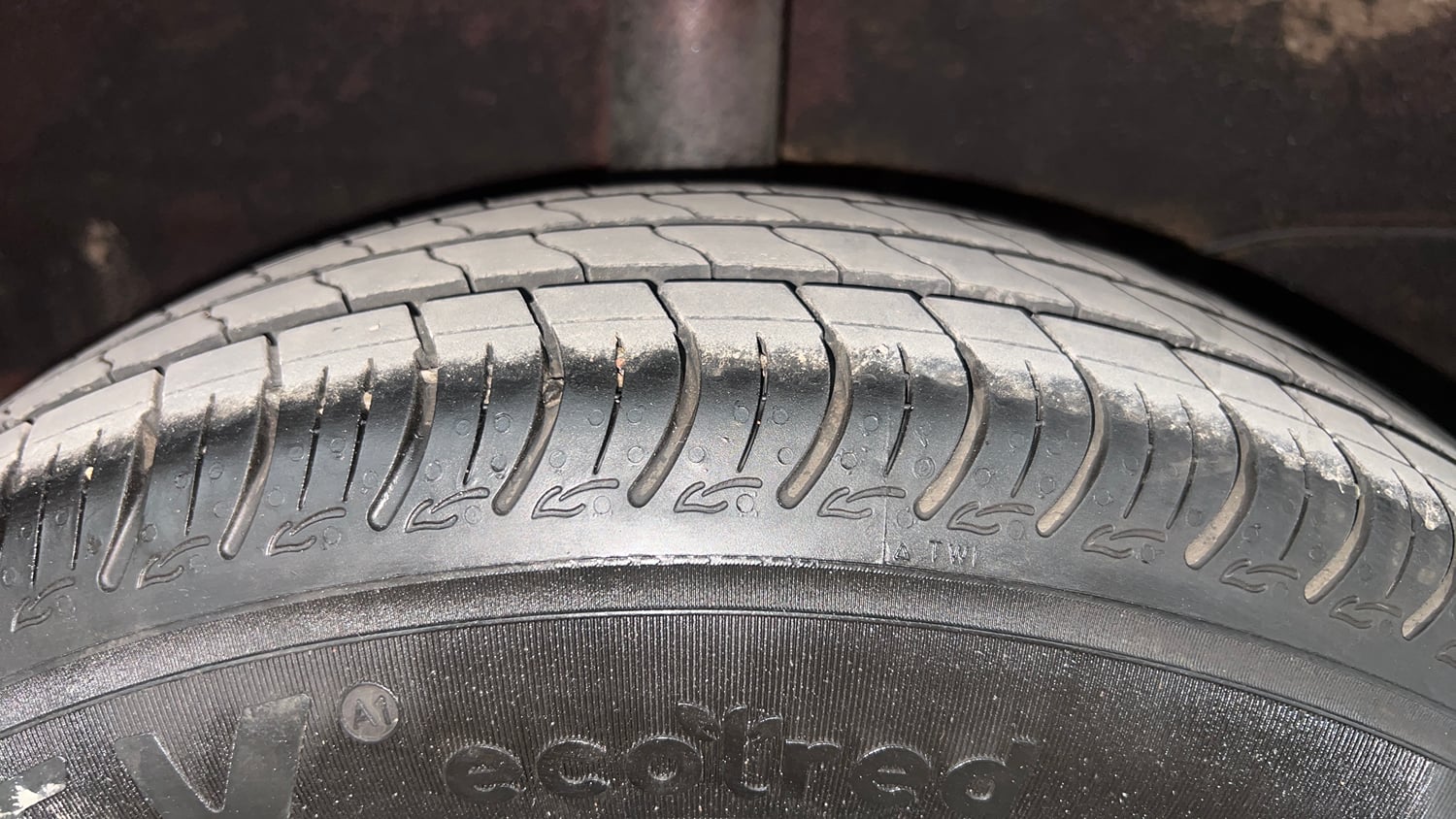 Used 2021 Hyundai Santro Sportz Petrol Manual tyres RIGHT REAR TYRE TREAD VIEW