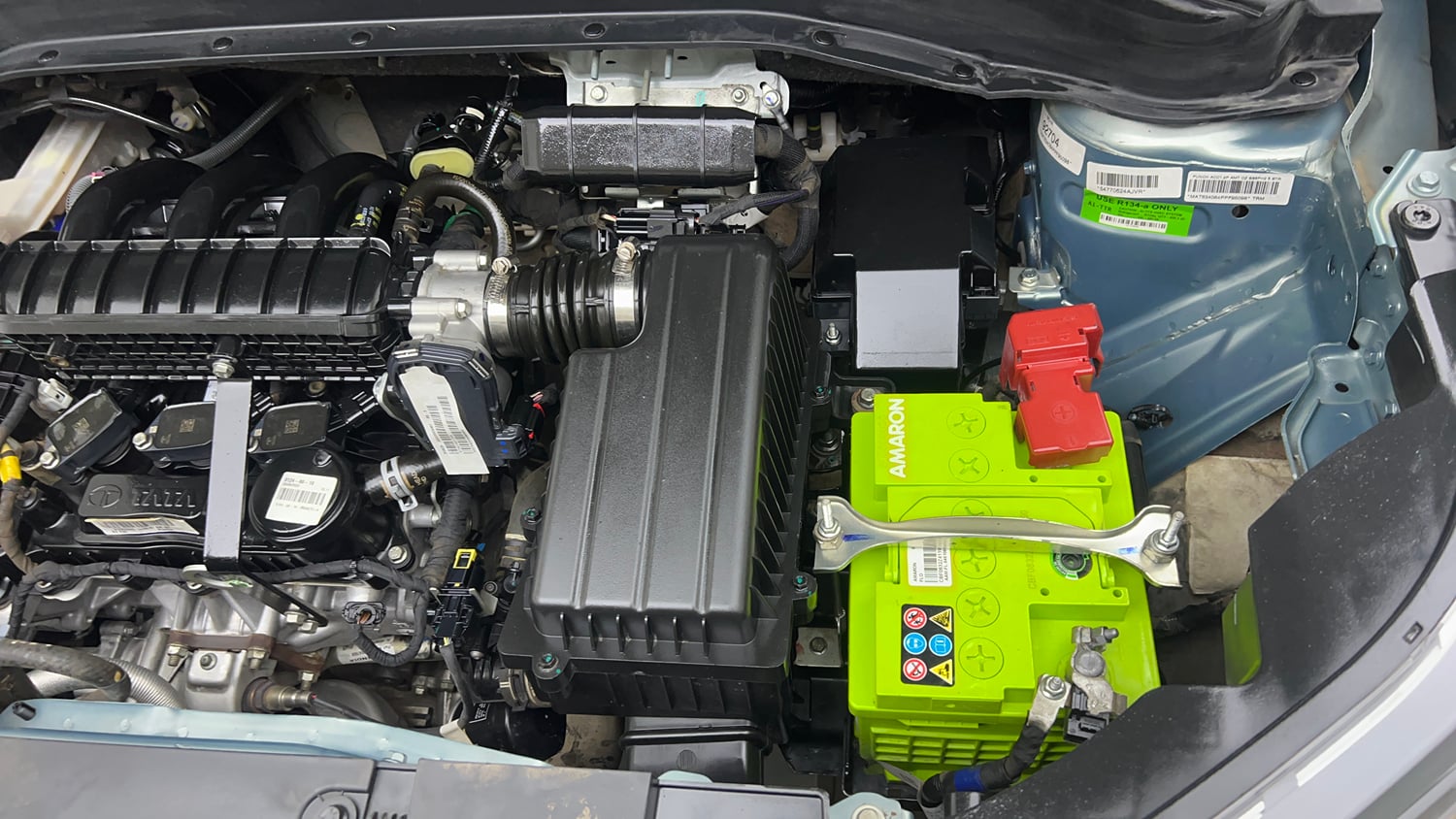 Used 2023 Tata Punch Accomplished Dazzle Pack AMT Petrol Automatic engine ENGINE LEFT SIDE VIEW