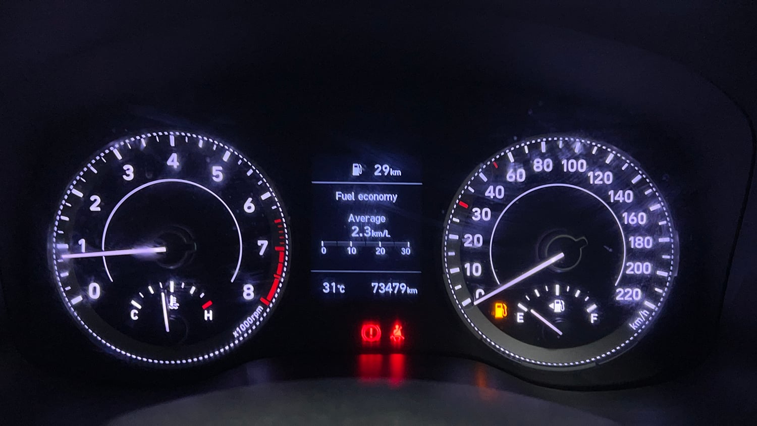 Used 2019 hyundai Venue SX 1.0 (O) Turbo Petrol Petrol Manual interior CLUSTERMETER VIEW