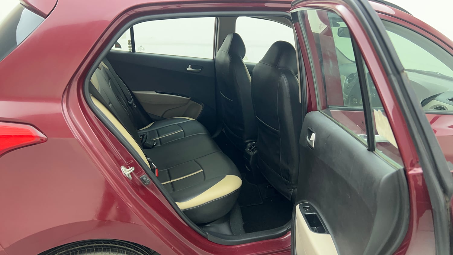 Used 2013 Hyundai Grand i10 Sportz 1.2 Kappa VTVT Petrol Manual interior RIGHT SIDE REAR DOOR CABIN VIEW