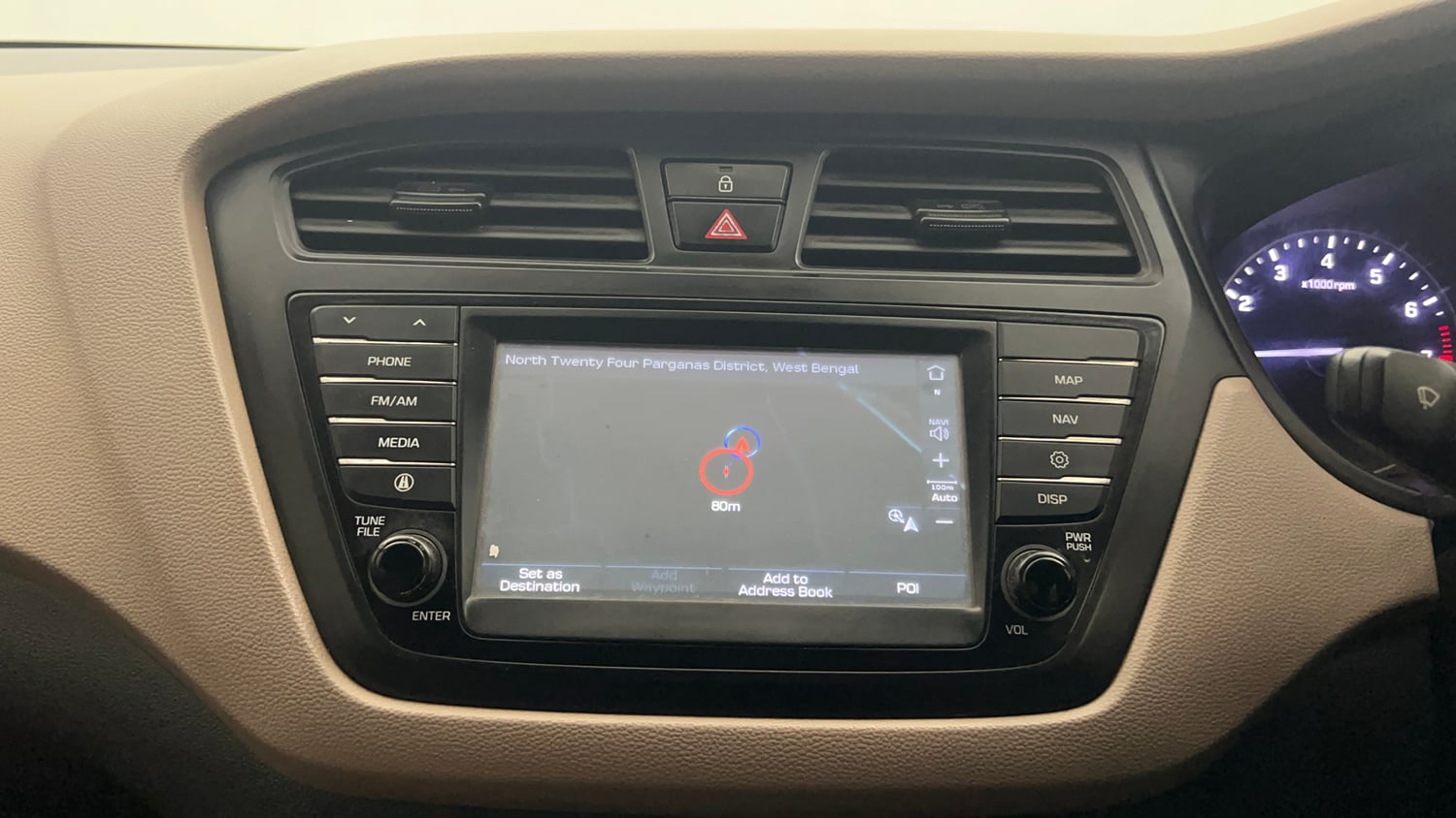 Used 2017 Hyundai Elite i20 Asta 1.2 Petrol Manual interior MUSIC SYSTEM & AC CONTROL VIEW