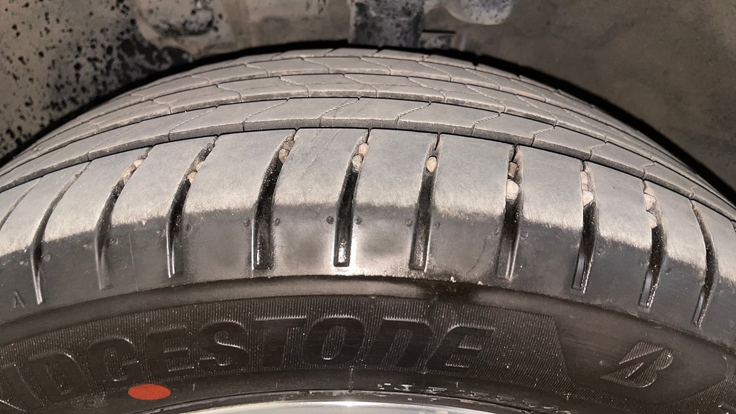 Used 2019 Hyundai Verna SX 1.6 VTVT Petrol Manual tyres LEFT FRONT TYRE TREAD VIEW
