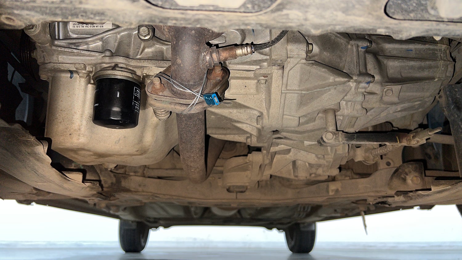 Used 2021 Maruti Suzuki Baleno Delta Petrol Manual extra FRONT LEFT UNDERBODY VIEW