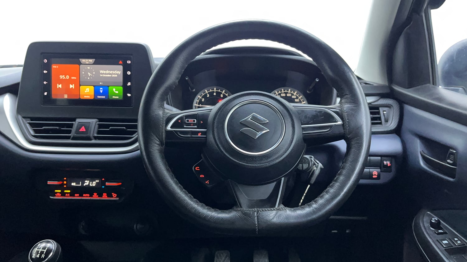 Used 2022 Maruti Suzuki Baleno Delta MT Petrol Manual interior STEERING VIEW