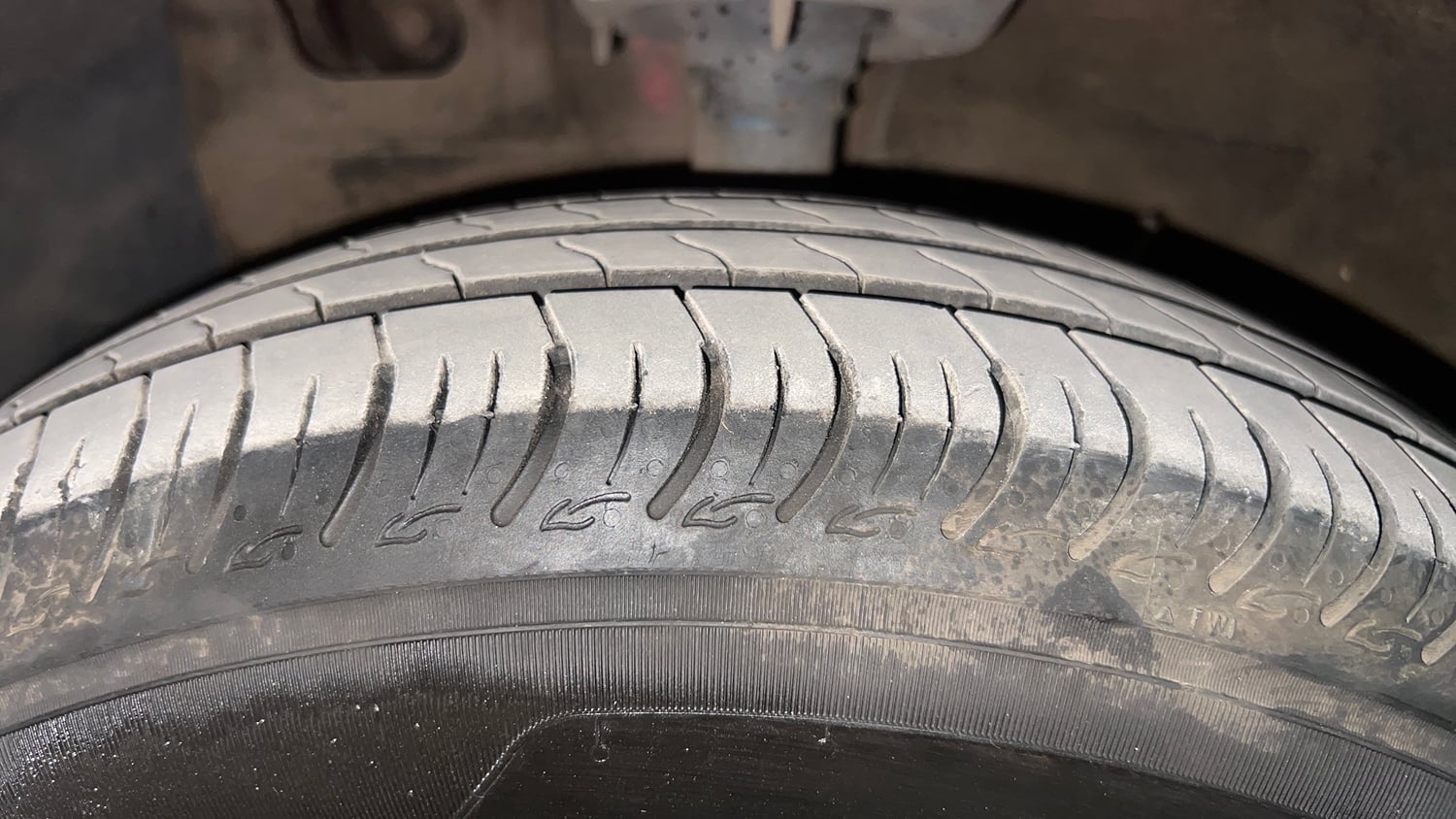 Used 2021 Hyundai Santro Sportz Petrol Manual tyres LEFT FRONT TYRE TREAD VIEW