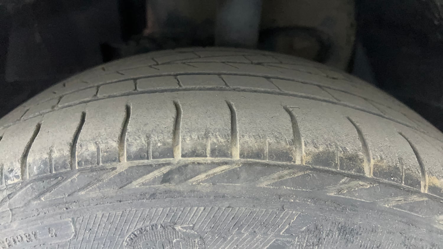 Used 2018 Tata Nexon XZ Plus Diesel Diesel Manual tyres LEFT FRONT TYRE TREAD VIEW