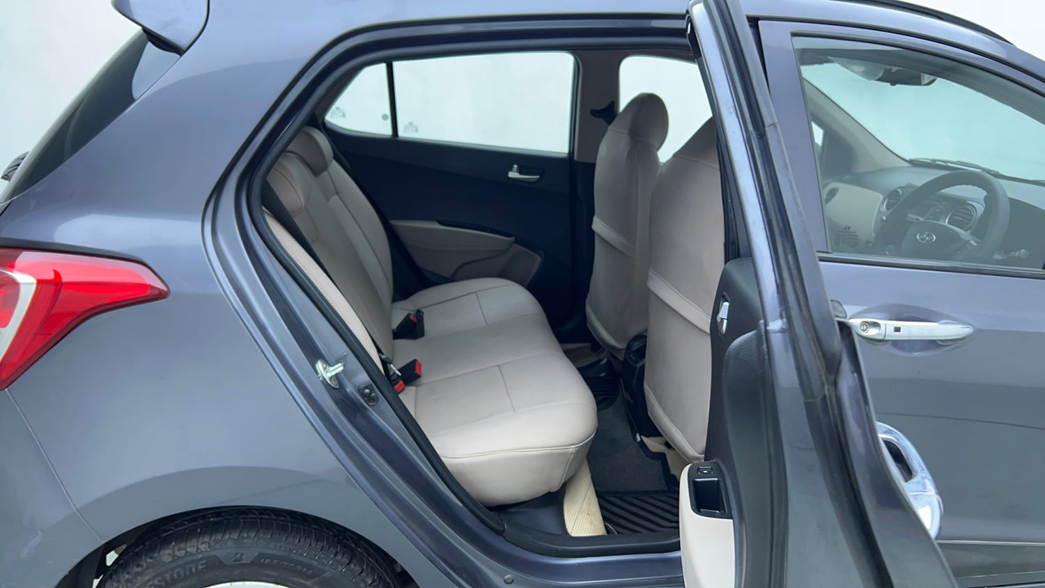 Used 2015 Hyundai Grand i10 Asta AT 1.2 Kappa VTVT Petrol Automatic interior RIGHT SIDE REAR DOOR CABIN VIEW