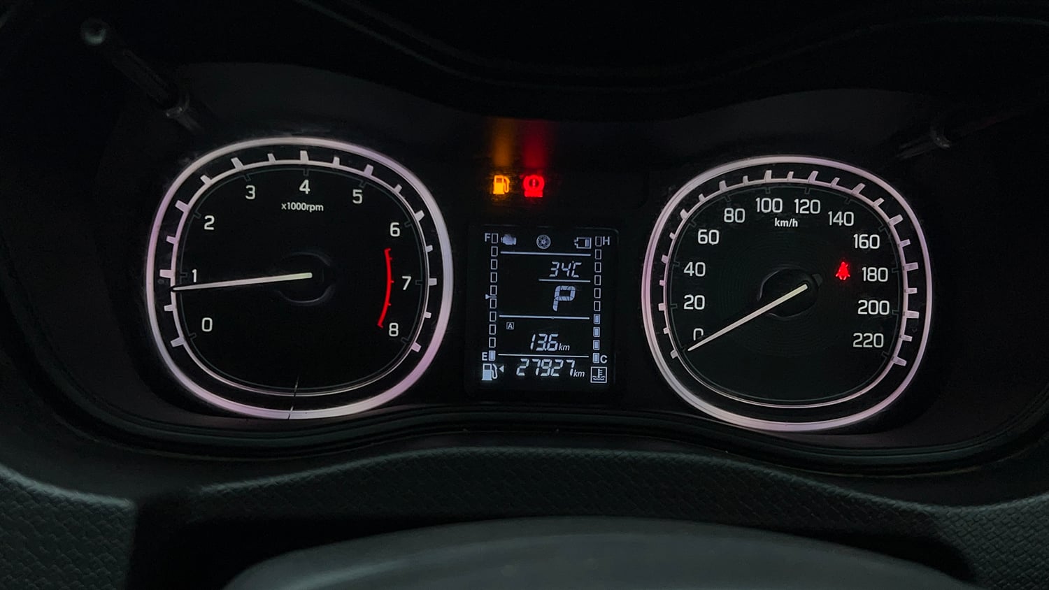 Used 2022 Toyota Urban Cruiser Premium Grade AT Petrol Automatic interior CLUSTERMETER VIEW