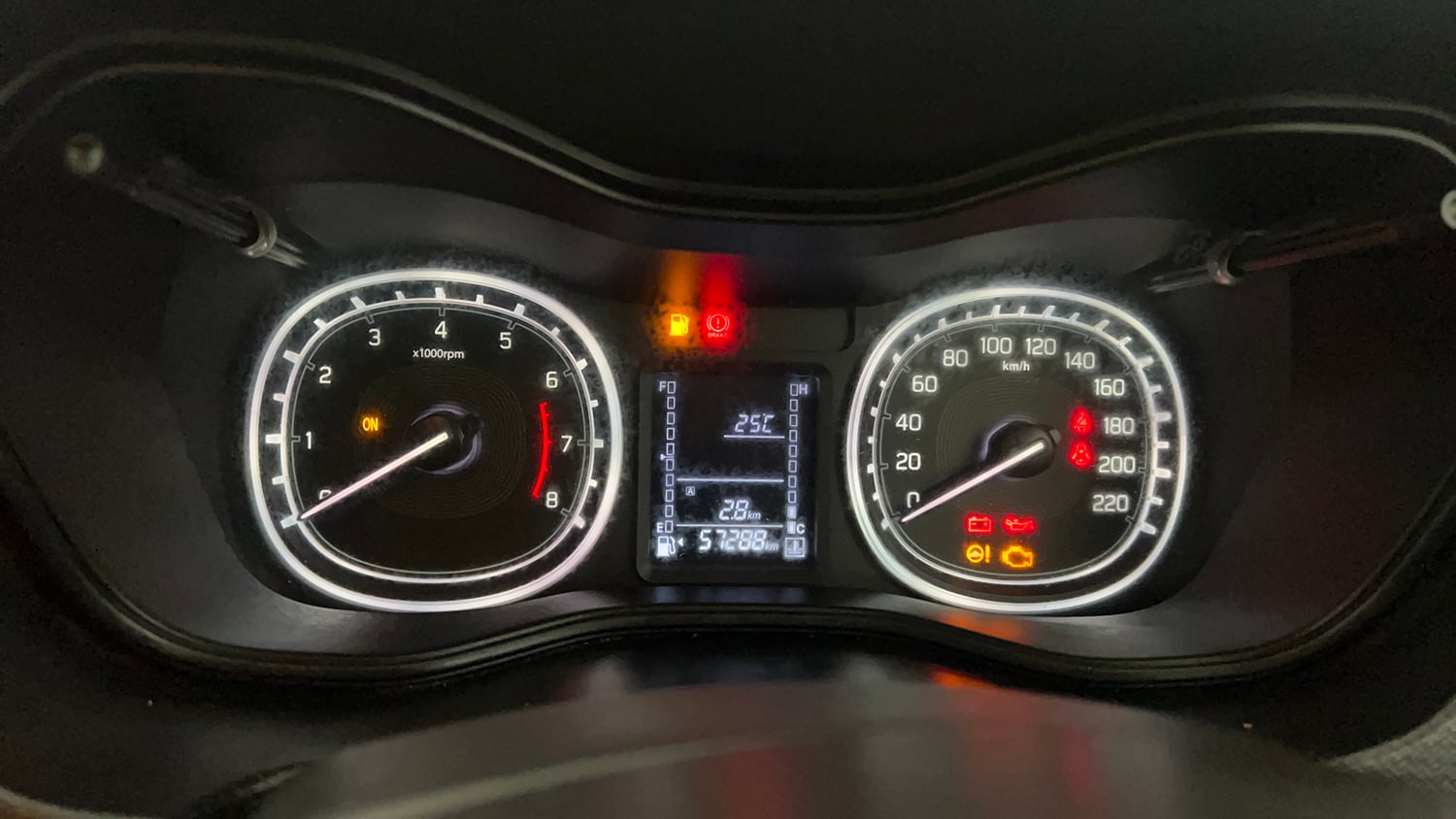 Used 2022 Toyota Urban Cruiser Premium Grade MT Petrol Manual interior CLUSTERMETER VIEW