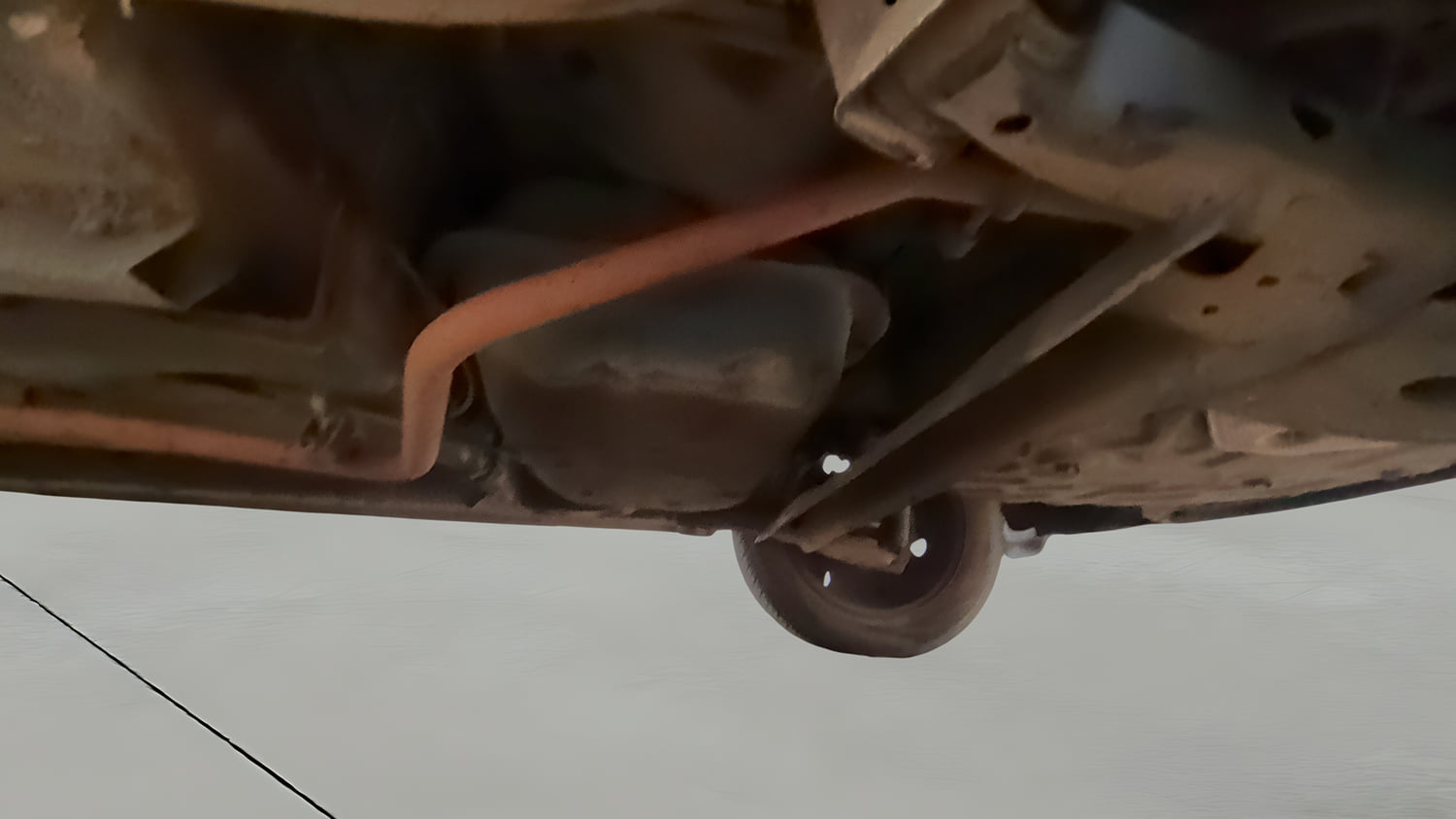 Used 2023 Nissan Magnite XL Petrol Manual extra REAR UNDERBODY VIEW (TAKEN FROM REAR)