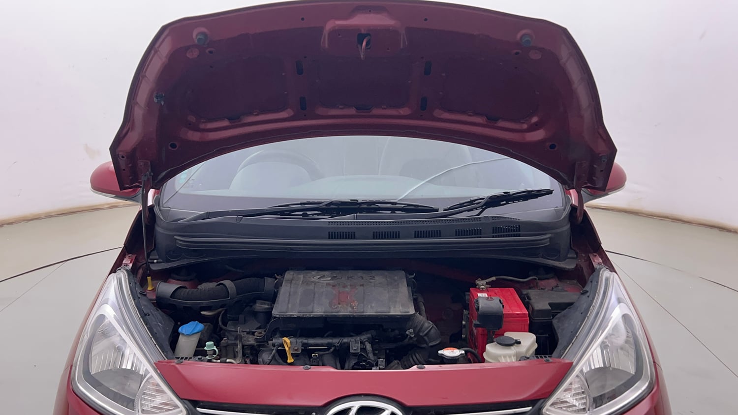 Used 2014 Hyundai Xcent S 1.2 Petrol Manual engine ENGINE & BONNET OPEN FRONT VIEW