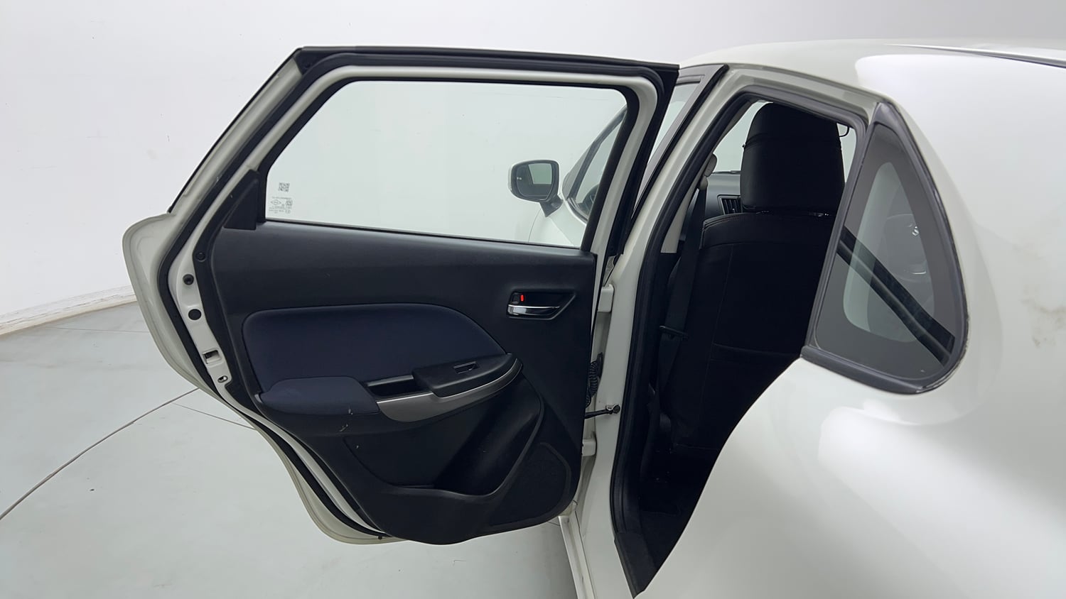 Used 2021 Maruti Suzuki Baleno Delta Petrol Manual interior LEFT REAR DOOR OPEN VIEW
