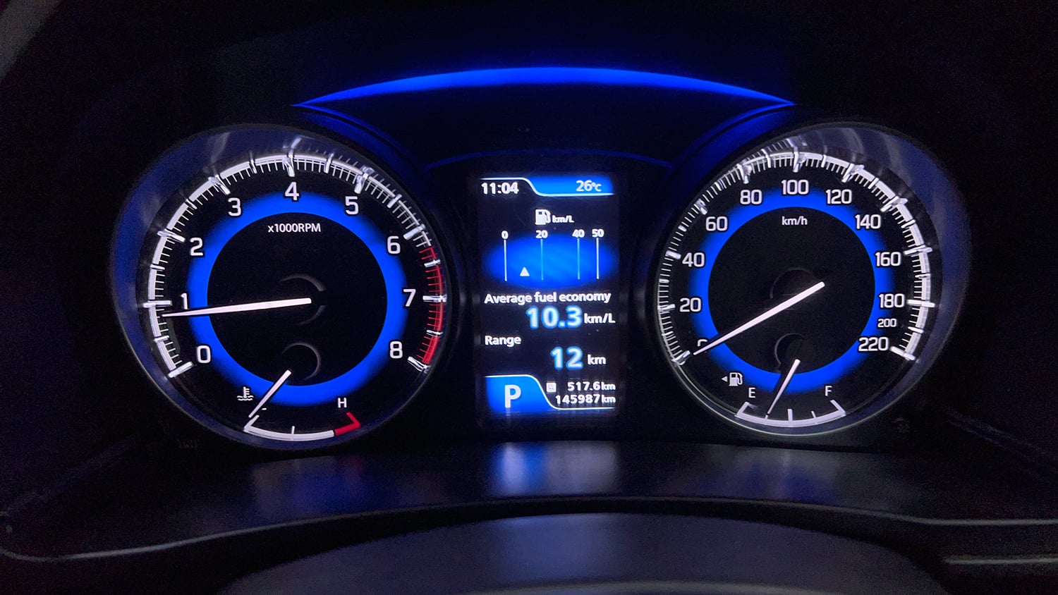 Used 2018 Maruti Suzuki Baleno Alpha 1.2 AT Petrol Automatic interior CLUSTERMETER VIEW