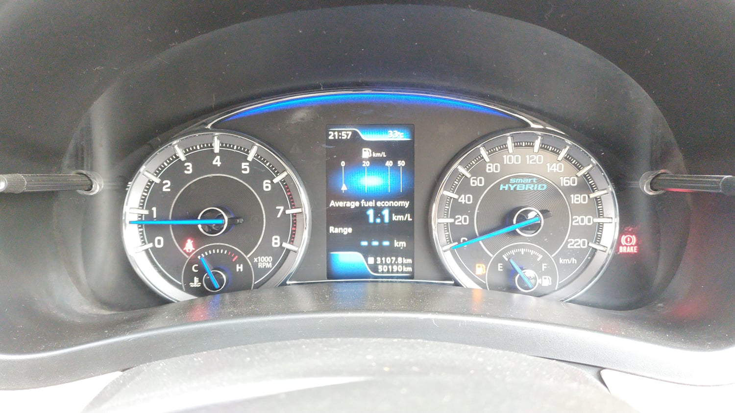 Used 2021 Maruti Suzuki Ciaz Alpha 1.5 Petrol Manual interior CLUSTERMETER VIEW