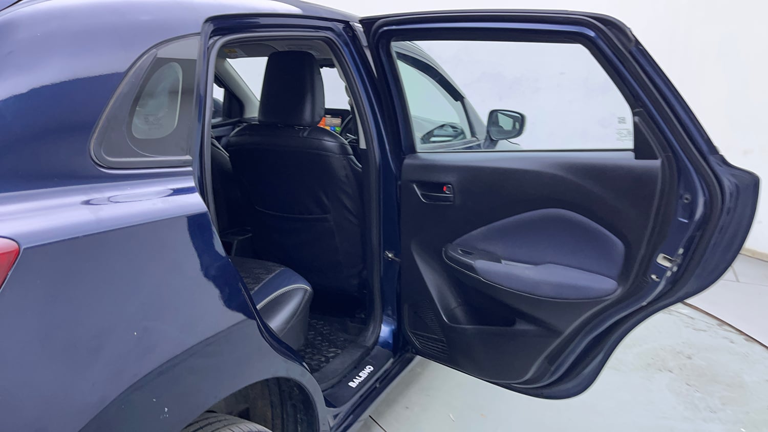 Used 2022 Maruti Suzuki Baleno Delta MT Petrol Manual interior RIGHT REAR DOOR OPEN VIEW