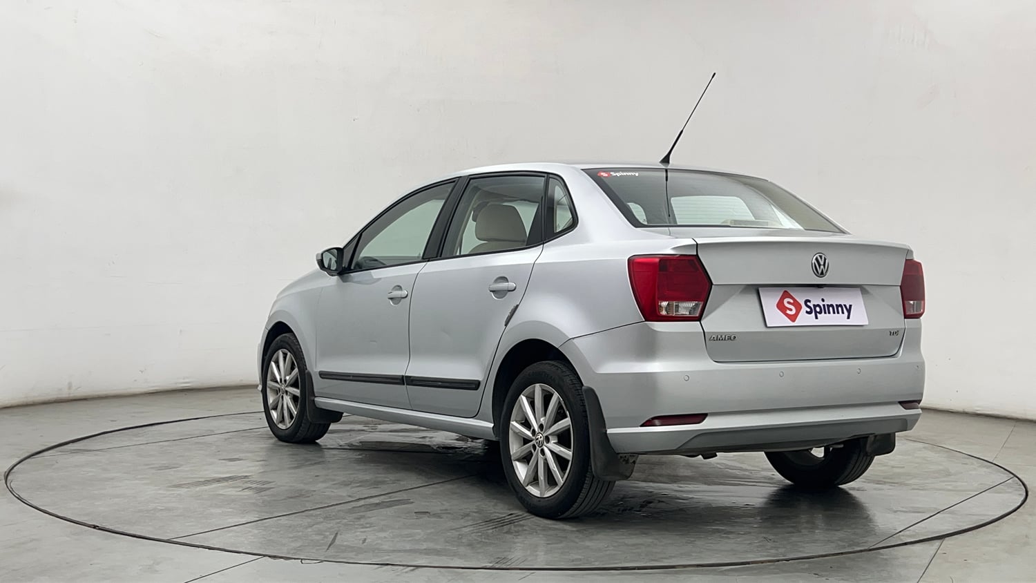Used 2017 Volkswagen Ameo Highline Plus 1.5L AT (D)16 Alloy Diesel Automatic exterior LEFT REAR CORNER VIEW