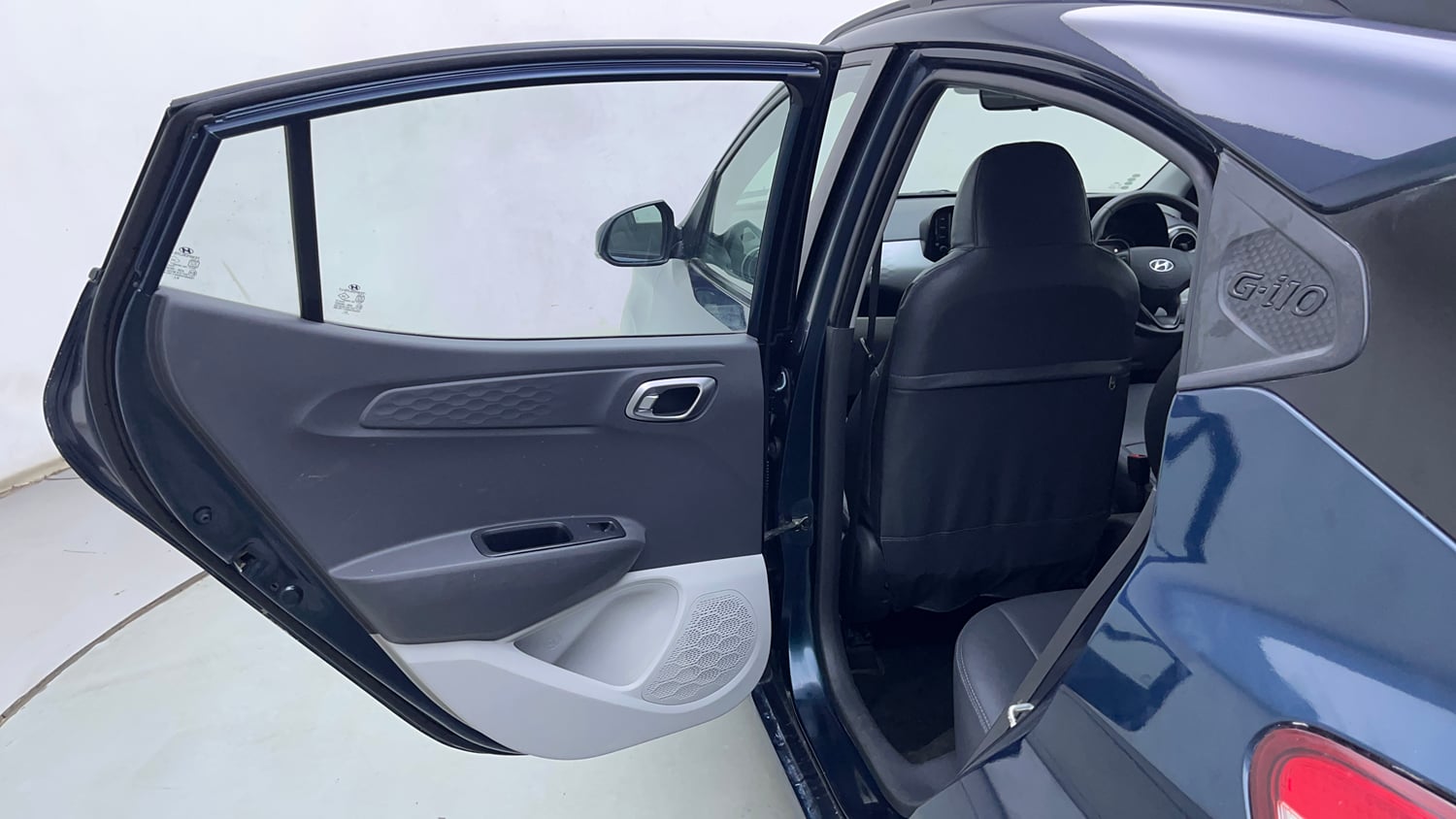 Used 2020 Hyundai Grand i10 Nios Asta AMT 1.2 Kappa VTVT Petrol Automatic interior LEFT REAR DOOR OPEN VIEW