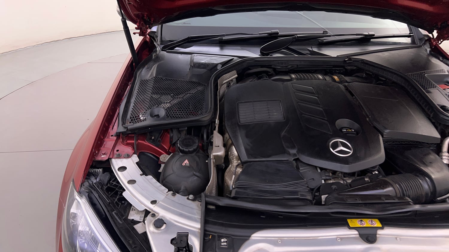Used 2021 Mercedes-Benz C-Class C 300d AMG line Diesel Automatic engine ENGINE RIGHT SIDE HINGE & APRON VIEW
