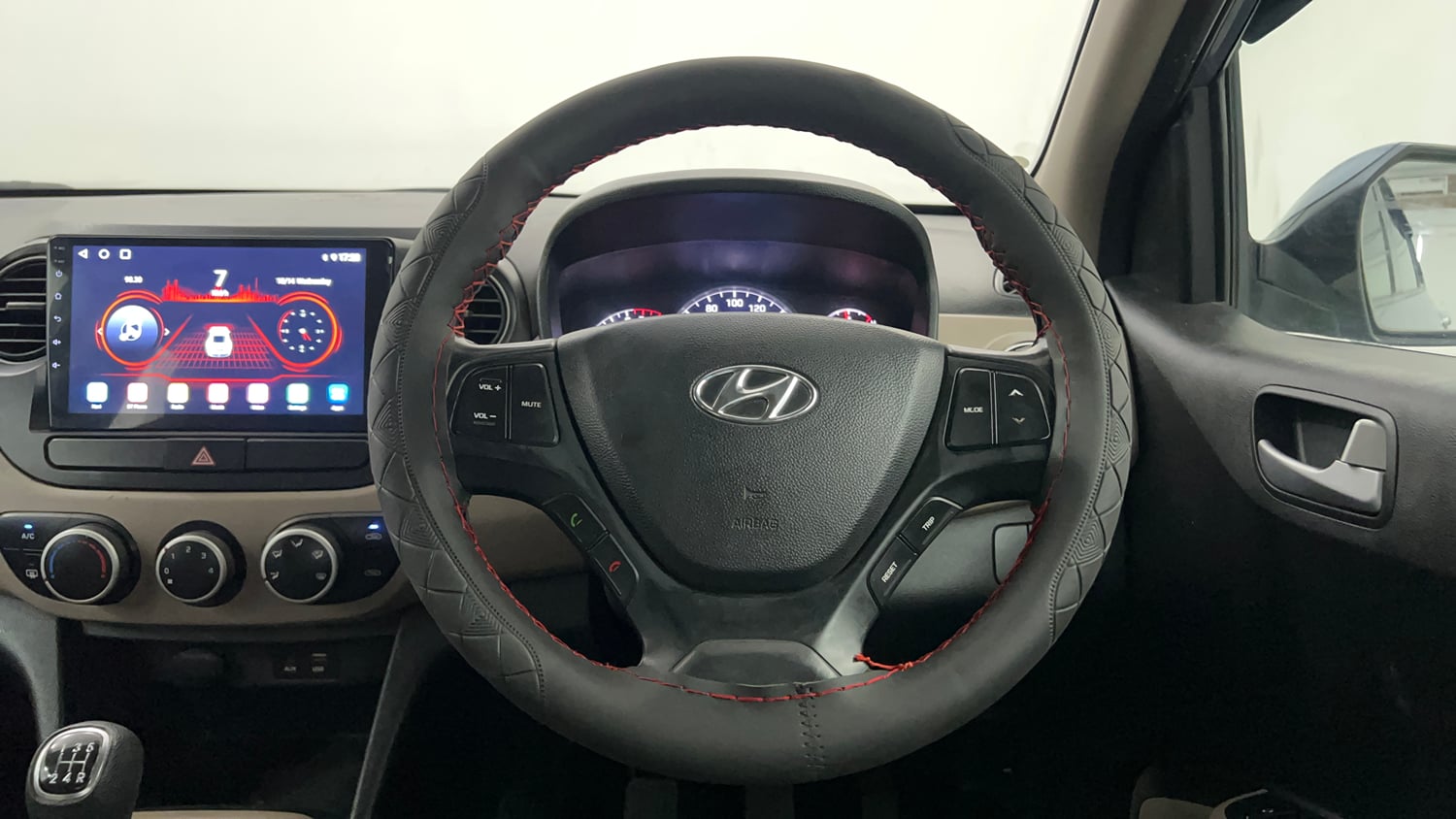 Used 2016 Hyundai Grand i10 Asta 1.2 Kappa VTVT (O) Petrol Manual interior STEERING VIEW