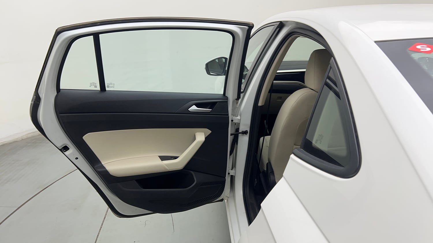 Used 2022 Volkswagen Virtus Highline 1.0 TSI AT Petrol Automatic interior LEFT REAR DOOR OPEN VIEW
