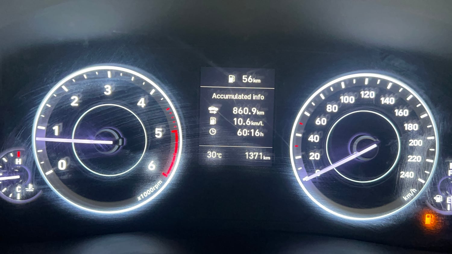Used 2022 Hyundai Creta E 1.5 Diesel Diesel Manual interior CLUSTERMETER VIEW