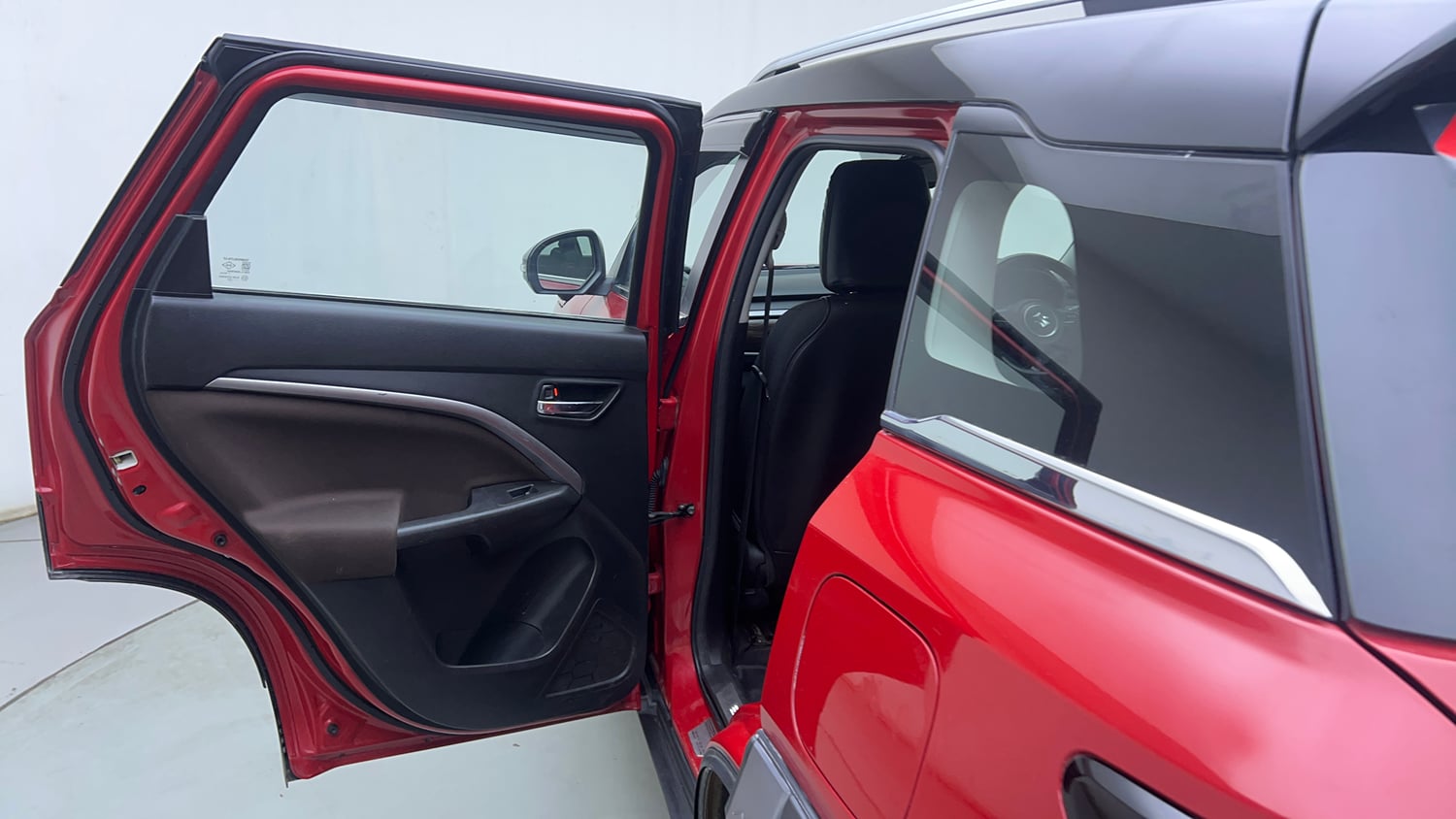 Used 2023 Maruti Suzuki Brezza Zxi Plus Dual Tone Petrol Manual interior LEFT REAR DOOR OPEN VIEW