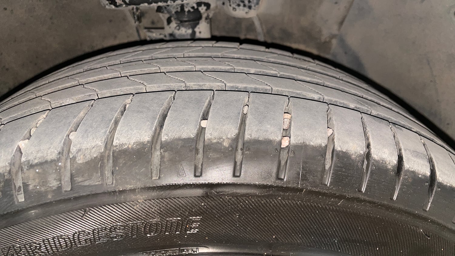 Used 2019 Hyundai Verna SX 1.6 VTVT Petrol Manual tyres RIGHT FRONT TYRE TREAD VIEW