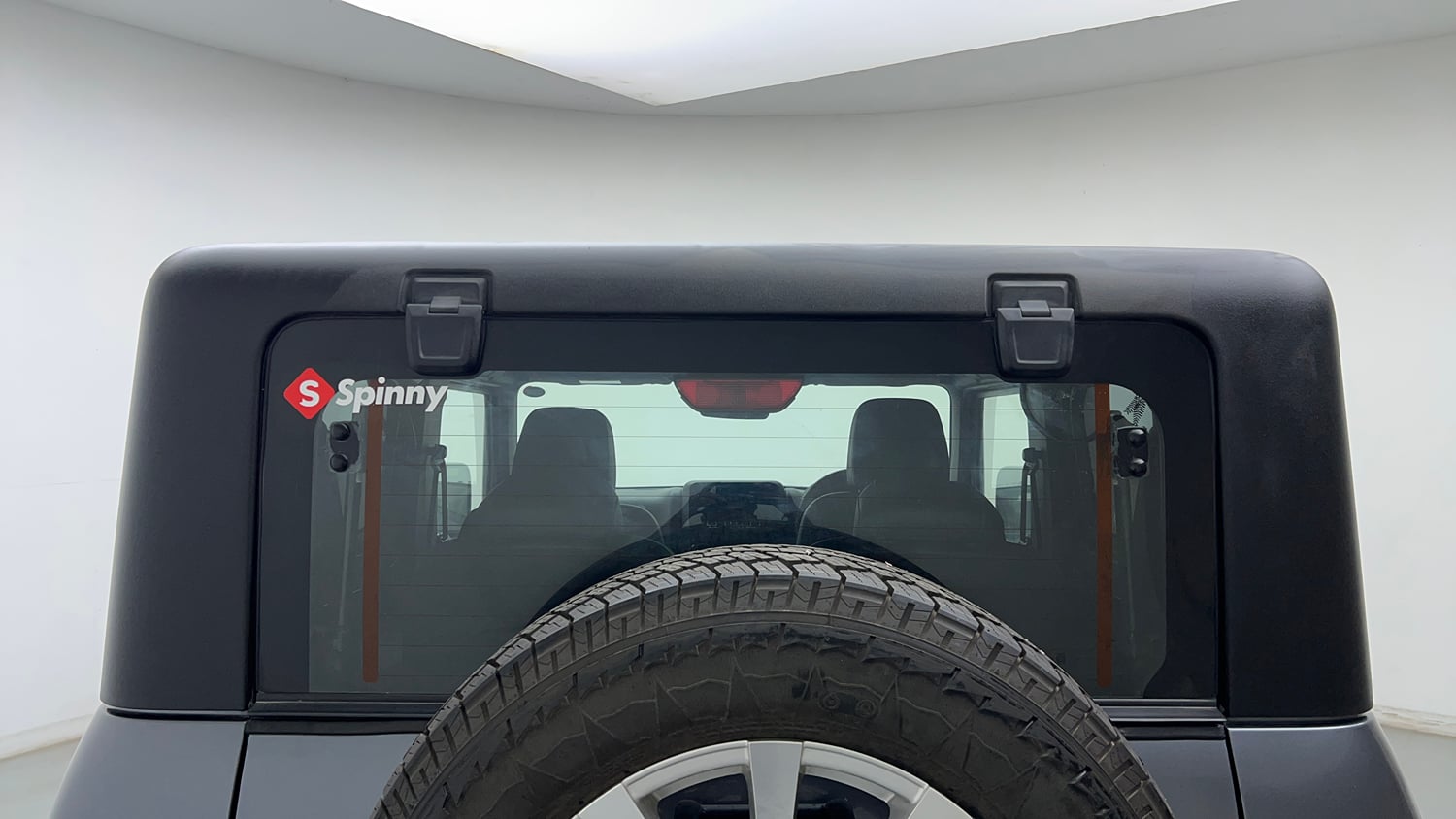 Used 2024 Mahindra Thar LX Hard Top Diesel MT RWD Diesel Manual exterior BACK WINDSHIELD VIEW