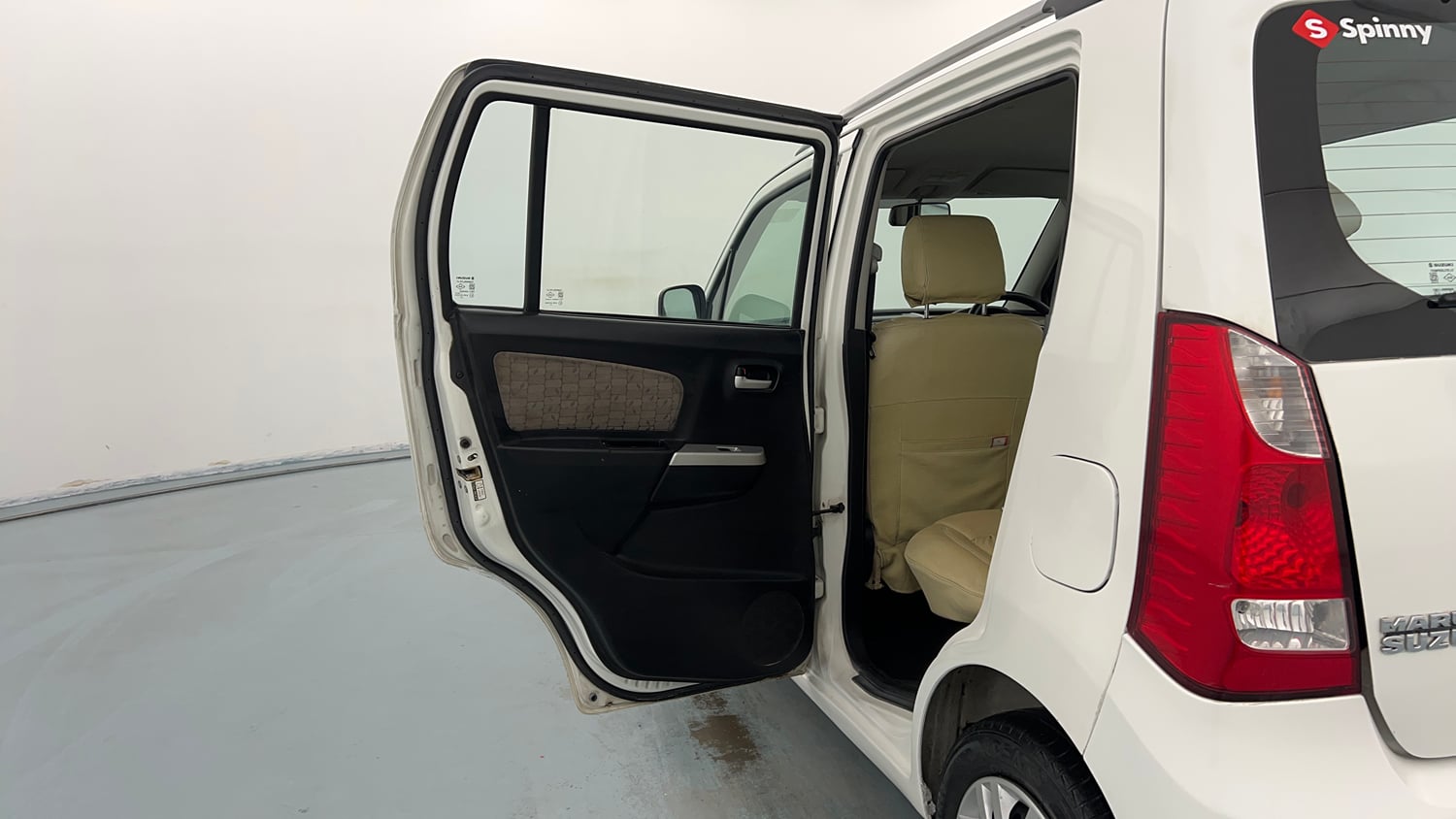 Used 2013 Maruti Suzuki Wagon R VXI Petrol Manual interior LEFT REAR DOOR OPEN VIEW