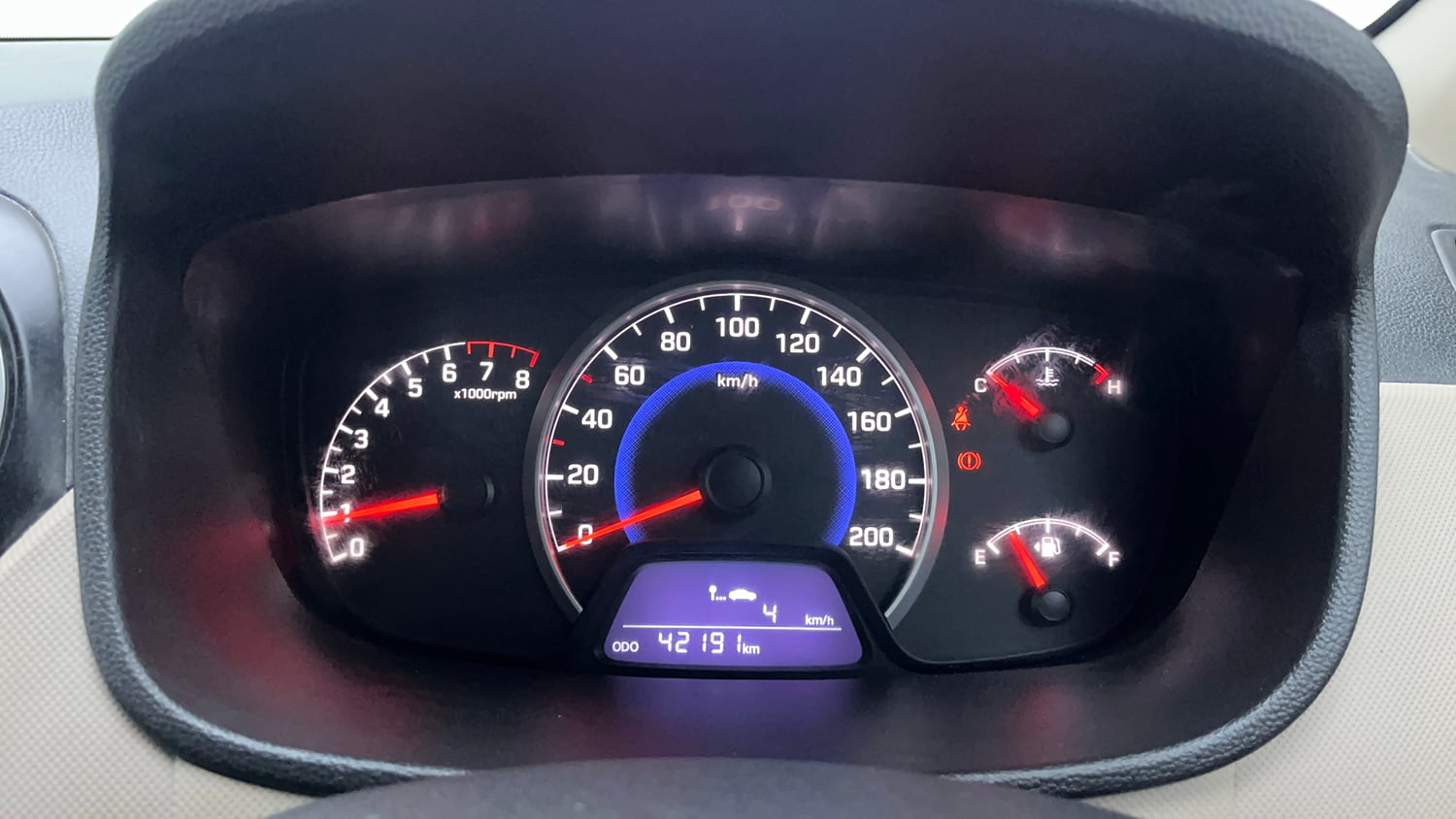 Used 2016 Hyundai Grand i10 Sportz 1.2 Kappa VTVT Petrol Manual interior CLUSTERMETER VIEW