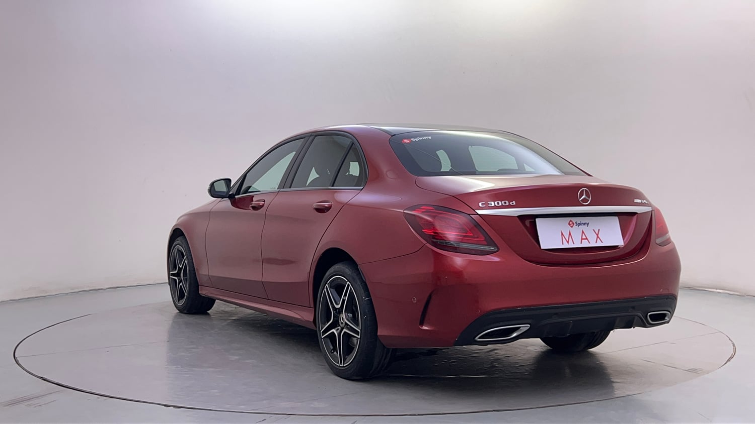 Used 2021 Mercedes-Benz C-Class C 300d AMG line Diesel Automatic exterior LEFT REAR CORNER VIEW