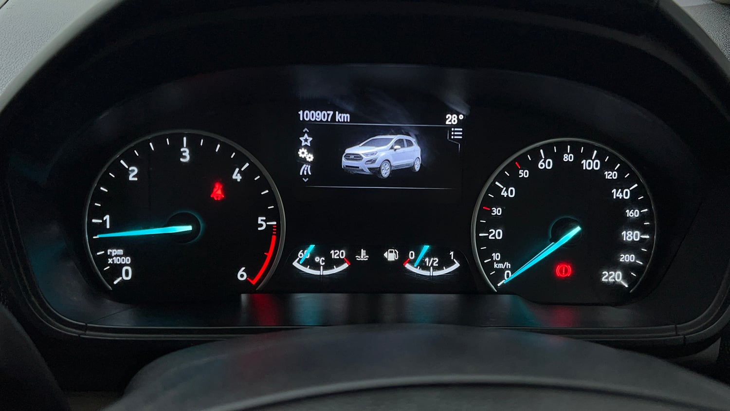 Used 2021 Ford EcoSport Titanium 1.5L TDCi Diesel Manual interior CLUSTERMETER VIEW