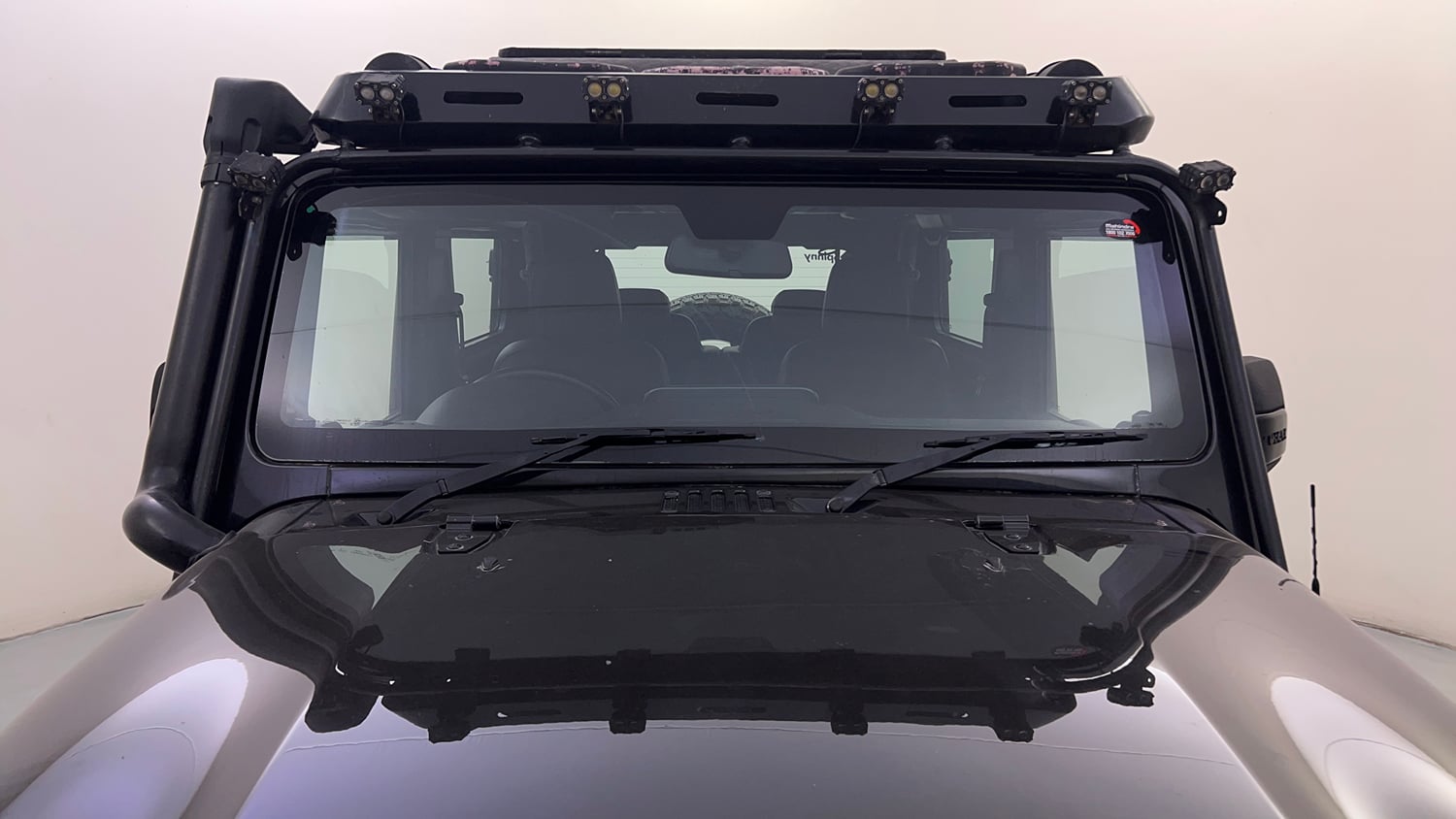 Used 2021 mahindra Thar LX Hard Top Petrol MT 4WD Petrol Manual exterior FRONT WINDSHIELD VIEW