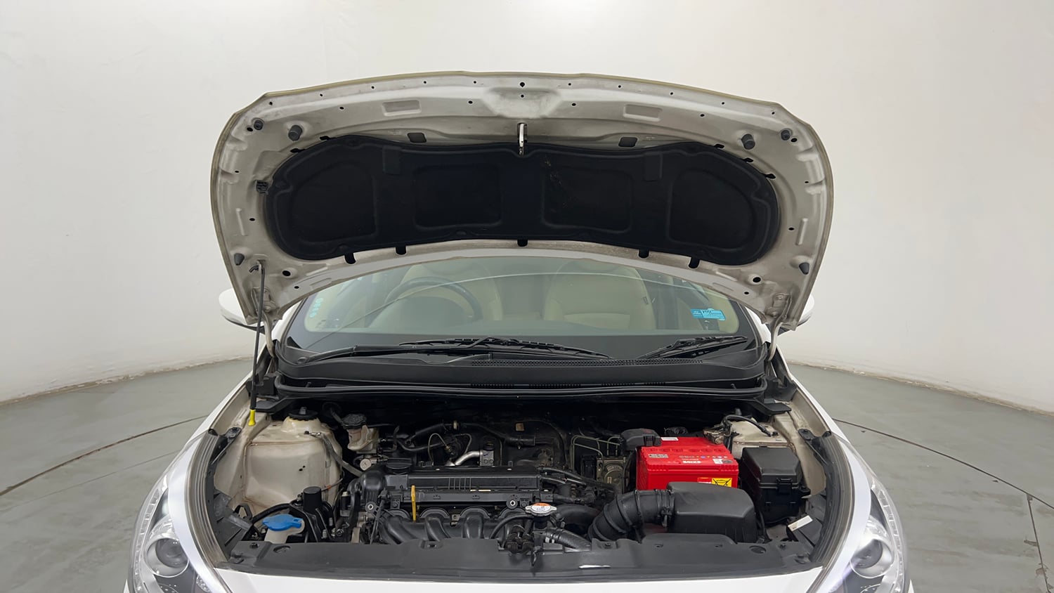 Used 2014 Hyundai Verna Fluidic 1.6 VTVT SX Petrol Manual engine ENGINE & BONNET OPEN FRONT VIEW