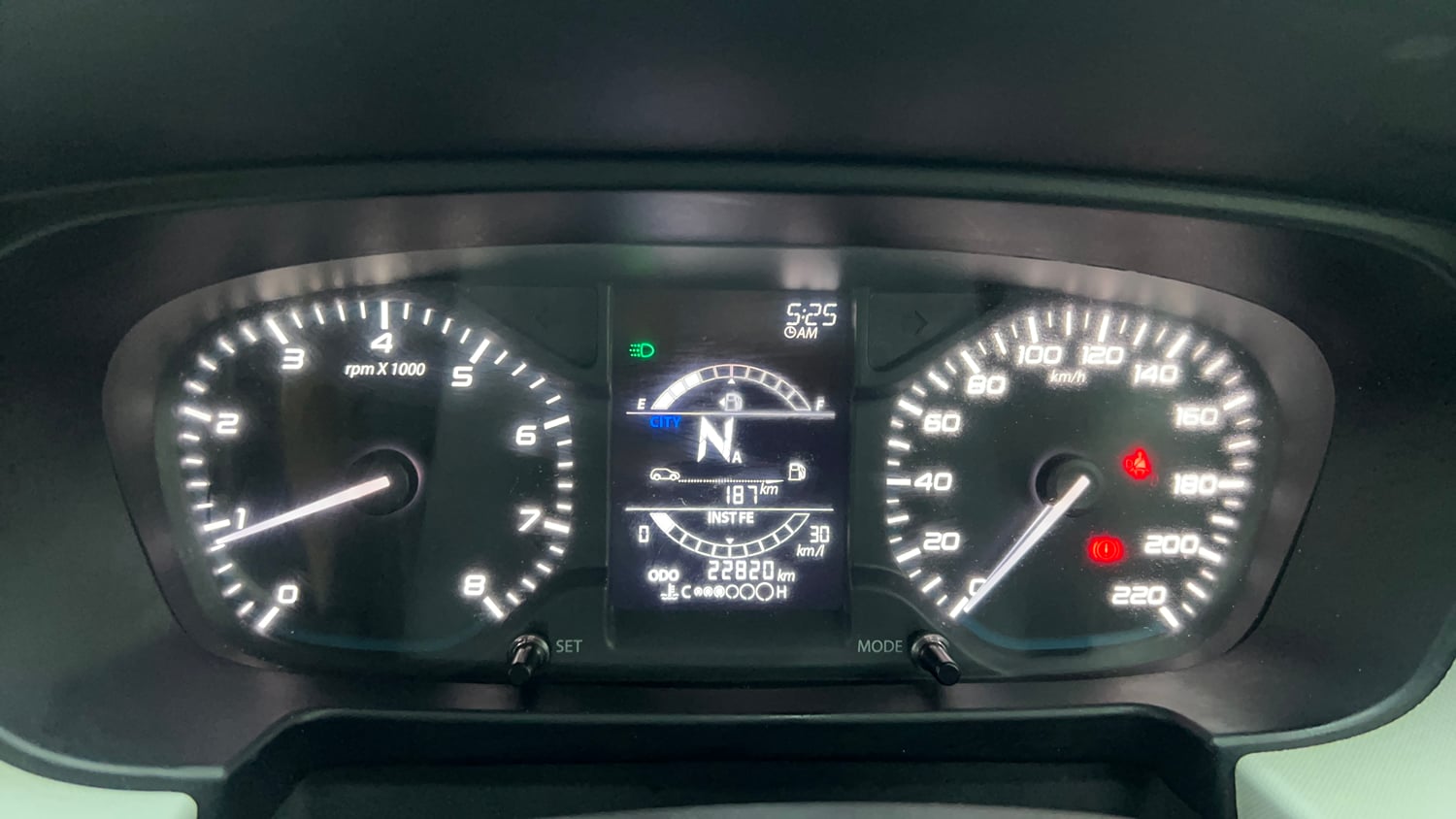 Used 2023 Tata Punch Accomplished Dazzle Pack AMT Petrol Automatic interior CLUSTERMETER VIEW