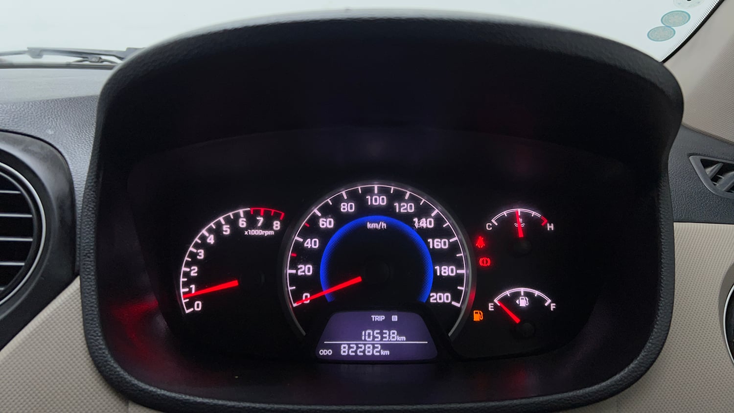 Used 2018 Hyundai Grand i10 Sportz 1.2 Kappa VTVT Petrol Manual interior CLUSTERMETER VIEW