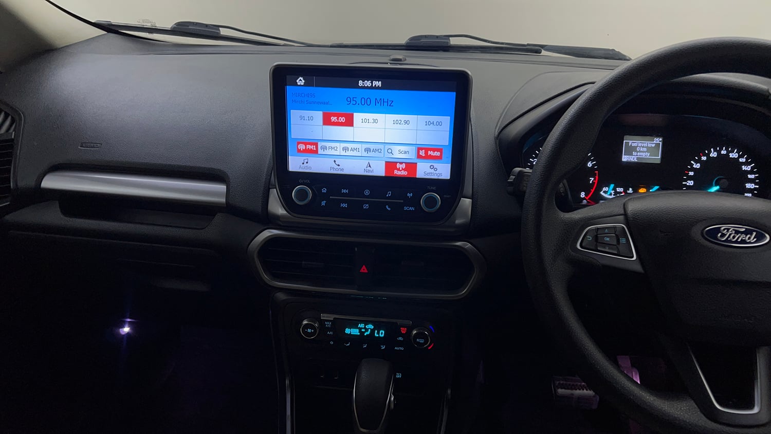 Used 2018 Ford EcoSport Trend + 1.5L Ti-VCT AT Petrol Automatic interior MUSIC SYSTEM & AC CONTROL VIEW