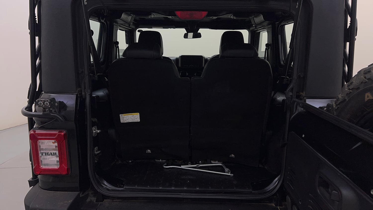 Used 2021 mahindra Thar LX Hard Top Petrol MT 4WD Petrol Manual interior DICKY INSIDE VIEW