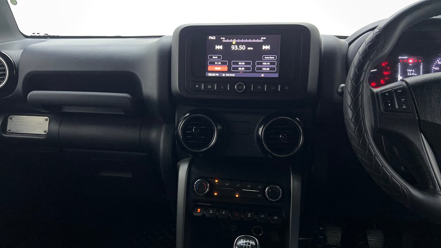 Used 2024 Mahindra Thar LX Hard Top Diesel MT RWD Diesel Manual interior MUSIC SYSTEM & AC CONTROL VIEW