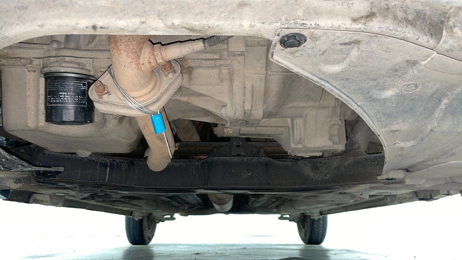 Used 2013 Maruti Suzuki Swift Dzire VXI Petrol Manual extra FRONT LEFT UNDERBODY VIEW
