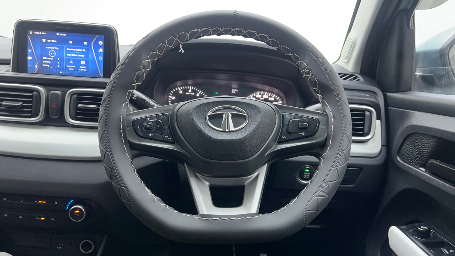 Used 2023 Tata Punch Accomplished Dazzle Pack AMT Petrol Automatic interior STEERING VIEW